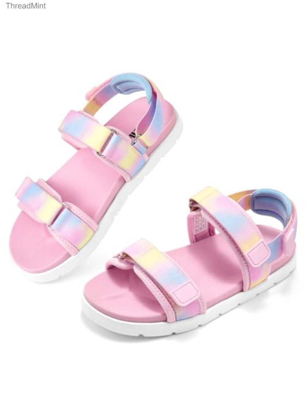 Girls Adjustable Strap Athletic Sandals Non-Slip Quick-Dry Toddler Kids Summer